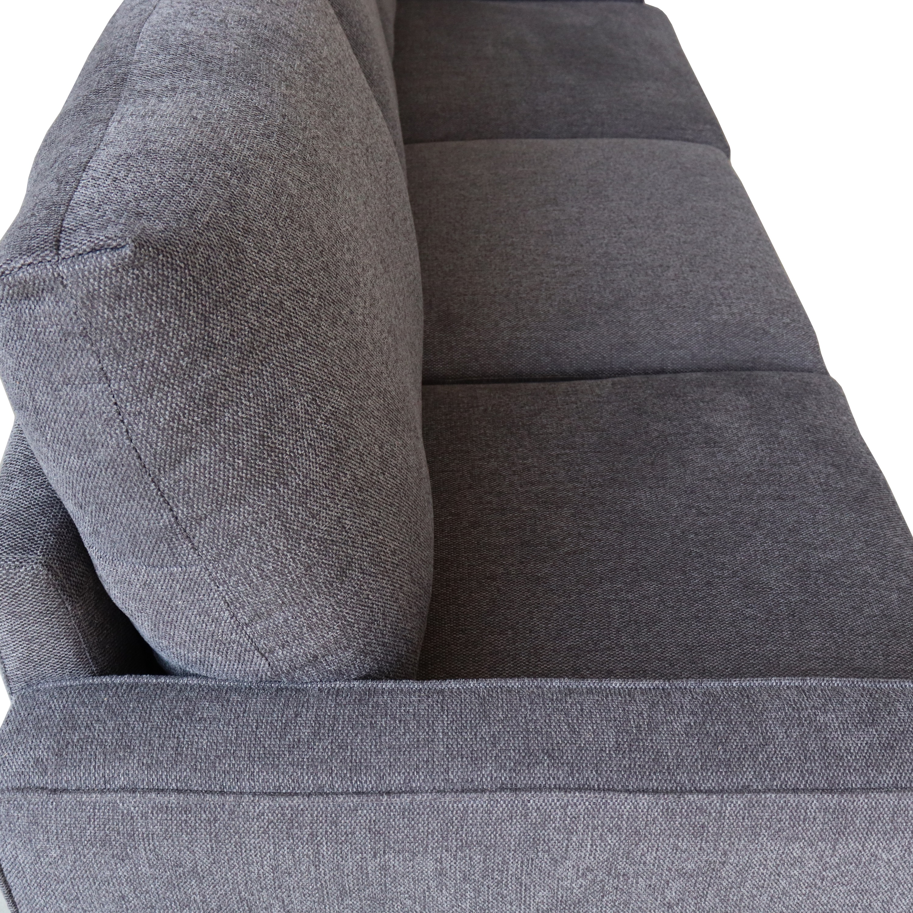 DEALTOPS Modern Sectional Sofa Couch Upholstered Sofa Storage Couches 3 Seater Sofa Chair for Living Room - Dark Gray