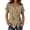 M469 Khaki, variant on Summer Cute Tshirts Shirts For Women Loose Fit Short Sleeve Solid Color V Neck Tops Fashion Casual Daily Wear Ladies Nice T-Shirts Black