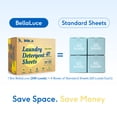 thumbnail image 6 of BellaLuce Laundry Detergent Sheets, 120 Count, Amber Nectar Scent, Powerful Stain Remover, Plastic-Free Portable Laundry Sheets for Home, Travel, Dorm, 6 of 8
