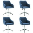 thumbnail image 3 of vidaXL Dining Chair 360 Degrees Swivel Accent Desk Chair with Arms Fabric, 3 of 117