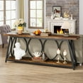 thumbnail image 3 of Tribesigns Table Console Extra Longue 70.9 Pouces, Table de Canapé en Bois derrière le Canapé pour Salon, Marron, 3 of 5