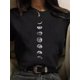 thumbnail image 1 of Maycaur, nueva y divertida camiseta con estampado de luna, camisas blancas y negras para mujer, camiseta de manga corta con cuello redondo a la moda, camisetas de verano, camiseta informal Tan Jianjun unisex, 1 of 2