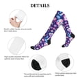 thumbnail image 5 of Lsque mushroom rainbow Skull cartoon Pattern Sport Compression Socks for Men & Women 15-20 mmHg Knee High Nurse Pregnant Running Medical and Travel Athletic, 5 of 6