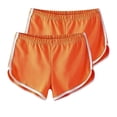 thumbnail image 3 of Lounge Shorts Women, Audhol Women's 2024 Hot Shorts Solid Color 2 Set Hot Shorts Low Waist Slimming Versatile Comfortable Showing Long Legs Beach Yoga Sports Shorts Womens Lounge Shorts orange L, 3 of 3