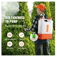 thumbnail image 3 of Battery Backpack Sprayer with Cart, 4 Gallon, 0-94 PSI, 12V 7.2Ah, 8 Nozzles & 2 Wands - for Weeding, Cleaning, Garden Spraying, 3 of 6