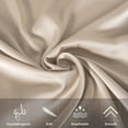 thumbnail image 3 of Satin Pillowcase Queen Pillow Cases Set of 2 Silky Pillow Cover with Envelope Closure,Taupe 20x30 inches MYDOMIC, 3 of 9