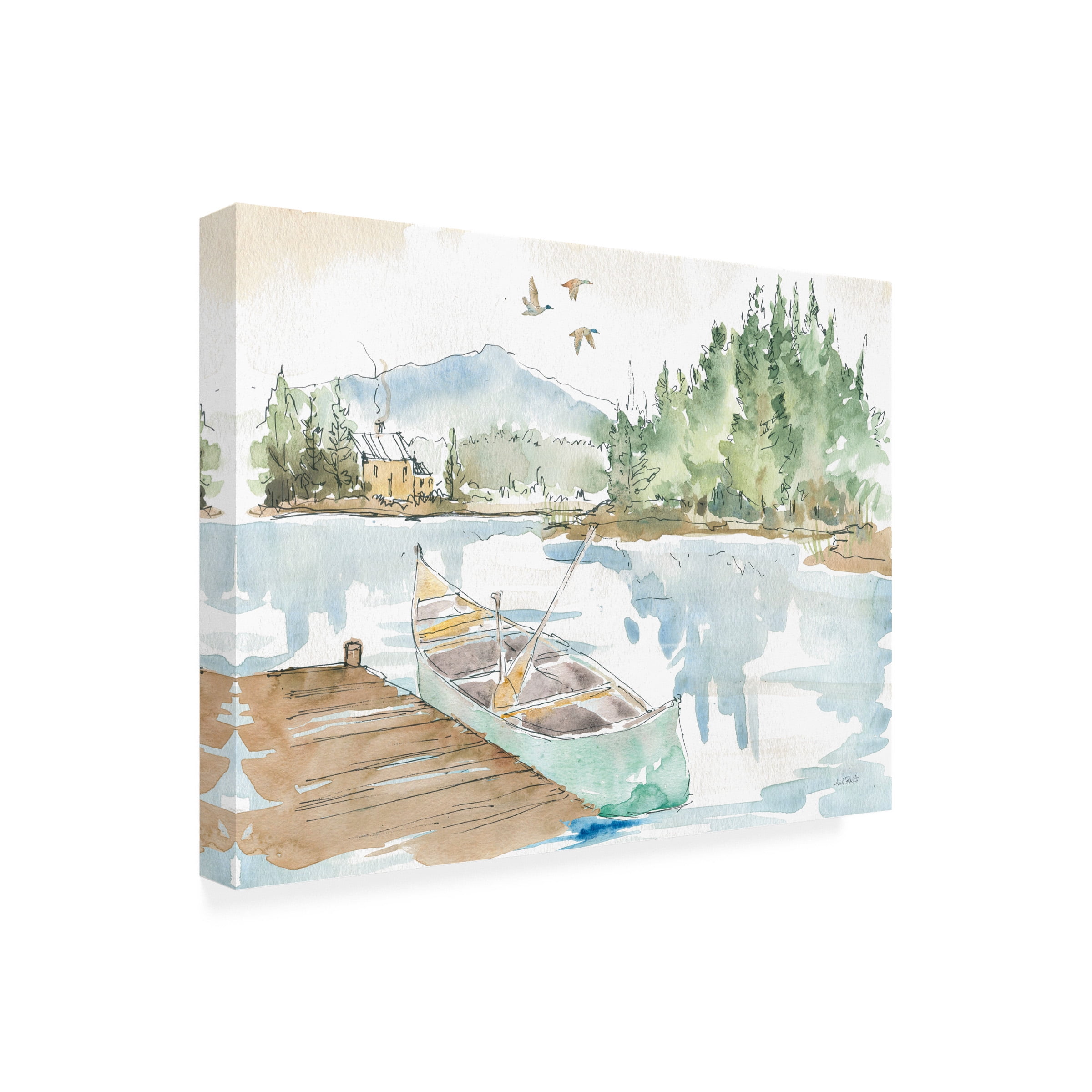 Anne Tavoletti 'BBB Sales Only- Lakehouse I' Outdoor Canvas