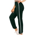 thumbnail image 1 of FAIWAD Womens Striped Sweatpants Causal Drawstring High Waist Baggy Straight Leg Joggers Pants with Pockets, 1 of 5