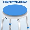 thumbnail image 6 of KEKOY Adjustable Shower Stool, FSA/HSA Eligible Bath Stools for Inside Shower Anti-Slip Round Plastic Upgraded Bathroom Seats,Tool-Free Bath Chairs for Seniors, 6 of 10