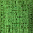 thumbnail image 1 of Ahgly Company Indoor Square Oriental Green Industrial Area Rugs, 3' Square, 1 of 4