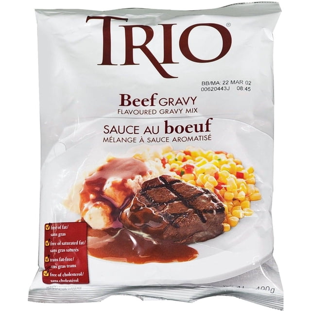 Trio Beef Gravy Mix - 1ct - 490g - Rich Beef Flavor, Easy Preparation, Versatile Use (1ct)