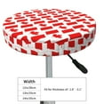 thumbnail image 4 of Daiia Canada Stool Covers Round,Round Bar Stool Covers Waterproof Bar Chair Covers Washable Stool Cushion Slipcover for 12-14 Inch Chair-14 inch, 4 of 7