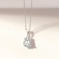 thumbnail image 3 of Lab Grown Diamond Pendant Necklace For Women IGI Certified 0.50 Carat Pear Shape FG-VS With Gold Chain | Martina Solitaire Pendant Necklace 14K White Gold, 3 of 6