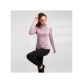 thumbnail image 3 of Skyllee Zip Pullover Women Long Sleeve Running Jacket Workout Yoga Quick-Drying Shirts S-2XL, 3 of 7