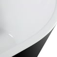 thumbnail image 4 of Yiwa 59" Acrylic Freestanding Bathtub Contemporary Soaking Tub with Stainless Steel Pop-Up Drain and Overflow Option, UPC Certified, 4 of 7