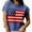 Blue, variant on Women American Flag Lightweight Sweater Vest Short Sleeve Patriotic Knit Top for Summer 4th of July Holiday, 2026 New Limited-time Off