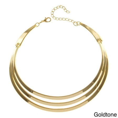 J&H Designs 5290/N/Gold Three-row Choker Necklace