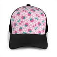 thumbnail image 3 of Yiaed Cherry Strawberry Print Baseball Cap Dad Hat Polo Style Plain Blank Adjustable Size, 3 of 5