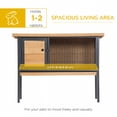 thumbnail image 4 of PawHut Rabbit Hutch Elevated Bunny Cage with Tray and Openable Roof, 4 of 10