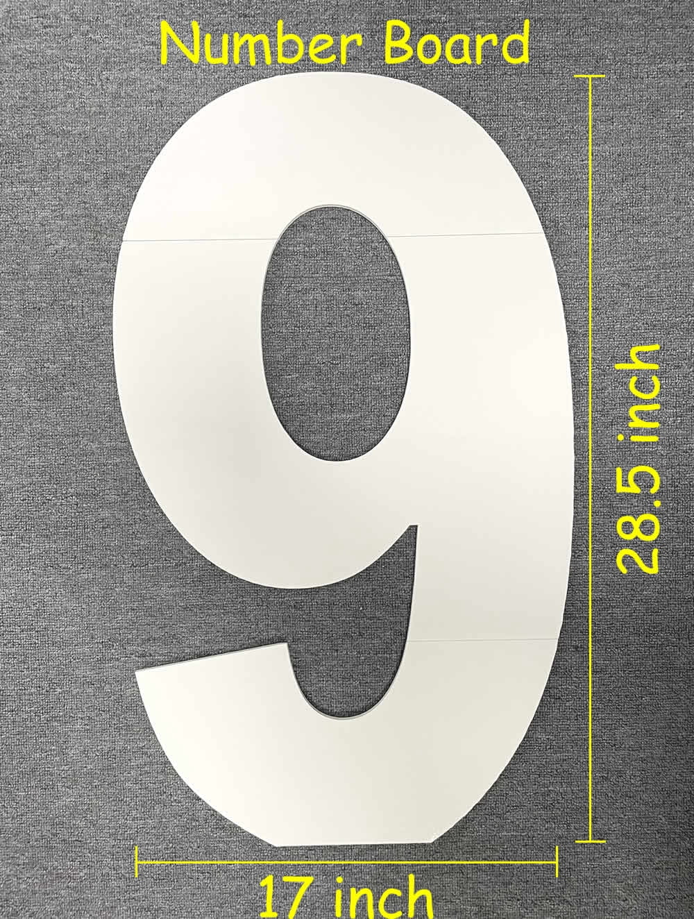 Number Balloon,Marquee Numbers 9 Pre-Cut Kit Cardboard Light Up Mosaic Numbers for Balloons Foam Board for 9th Birthday Giant Backdrop Boy Girl Party Anniversary Decorations