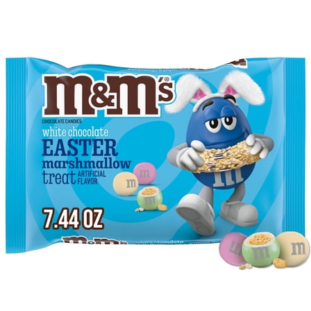 M&M's White Chocolate Easter Marshmallow Treat Candy Easter Basket Stuffer - 7.44 oz Bag