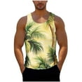thumbnail image 4 of Camisas de Suéter para Hombre, Moda Casual Impresión Cuello Redondo sin Mangas Tanque Deportivo para el Verano Y Al Aire Libre, 4 of 6