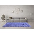 thumbnail image 3 of Ahgly Company Machine Washable Indoor Rectangle Abstract Blue Modern Area Rugs, 5' x 7', 3 of 4