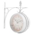 thumbnail image 2 of Retro station wall clock round two sided, 2 of 5