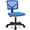 Blue, variant on ZUNMOS Armless Mesh Desk Chair, Low Back Ergonomic Home Office Task Chair Rolling Swivel for Small Spaces, Height Adjustable, Black