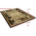 thumbnail image 5 of Lodge, Cabin Hunting Accent Area Rug - Modern Geometric Design Cabin Area Rug - Abstract, Multicolor Design- Hunting Dogs/Duck/Magnifier, 5 of 6