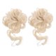 thumbnail image 5 of ADDHAT 1Par Moño Falso Beige Con Extensiones Fácil De Usar Para Peinados Y Diarios, 5 of 7