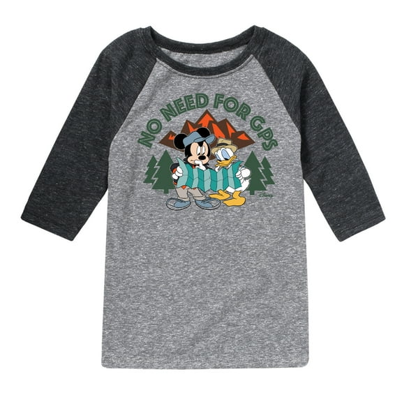 Disney - No Gps - Toddler & Youth Raglan Graphic T-Shirt