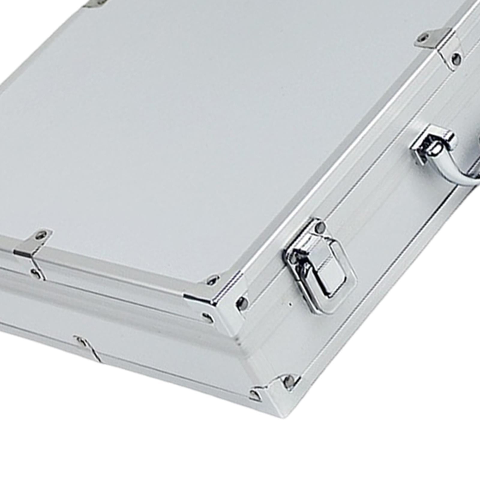 MAGIDEAL Aluminum Alloy Tool Box Carry Case Briefcase with Handle Multipurpose Sturdy Organizer Carrying Suitcase for Warehouse Travel