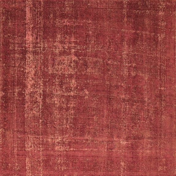 Ahgly Company Indoor Square Oriental Brown Industrial Area Rugs, 8' Square