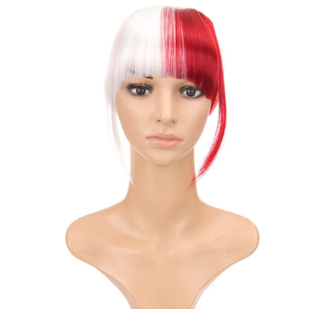 Clip En Flequillo De Aire Falso Resistente Al Calor Alambre De Alta Temperatura Pinza De Extensión De Cabello Chica Invisible Flequillo Postizo Ejercicio Yoga Speravity CE008684-12