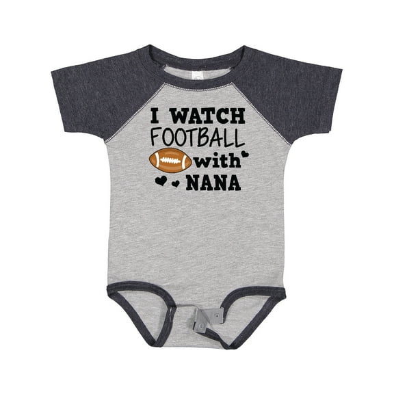 Inktastic I Watch Football with My Nana Boys Baby Bodysuit