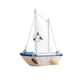 thumbnail image 1 of Mini modelo de velero decoración hogar Hotel Oficina mesa miniatura adorno de barco de vela de madera, boya salvavidas Inevent HA8706-01B, 1 of 6