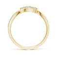 thumbnail image 2 of ANGARA Natural Diamond Infinity Twist Bypass Ring in 14K Yellow Gold for Women (Size-3.2mm| Color-I-J| Clarity-I1-I2) | April Birthstone, Anniversary, Jewelry Gift for Women | Natural Diamond Ring, 2 of 10