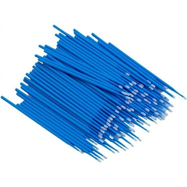 100Pcs/Set Car Touch Up Paint Brushes Paint Touch-up Disposable Dentistry Pen Car Applicator Stick, Blue