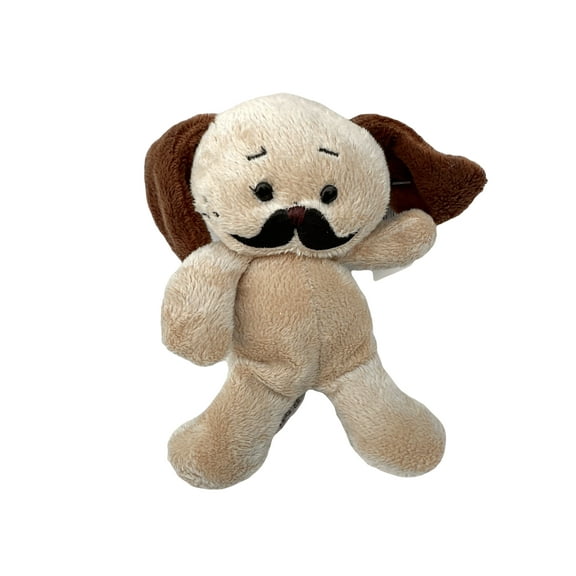 Black Mustache Dog Plush Toy - Pet Plush By Ganz