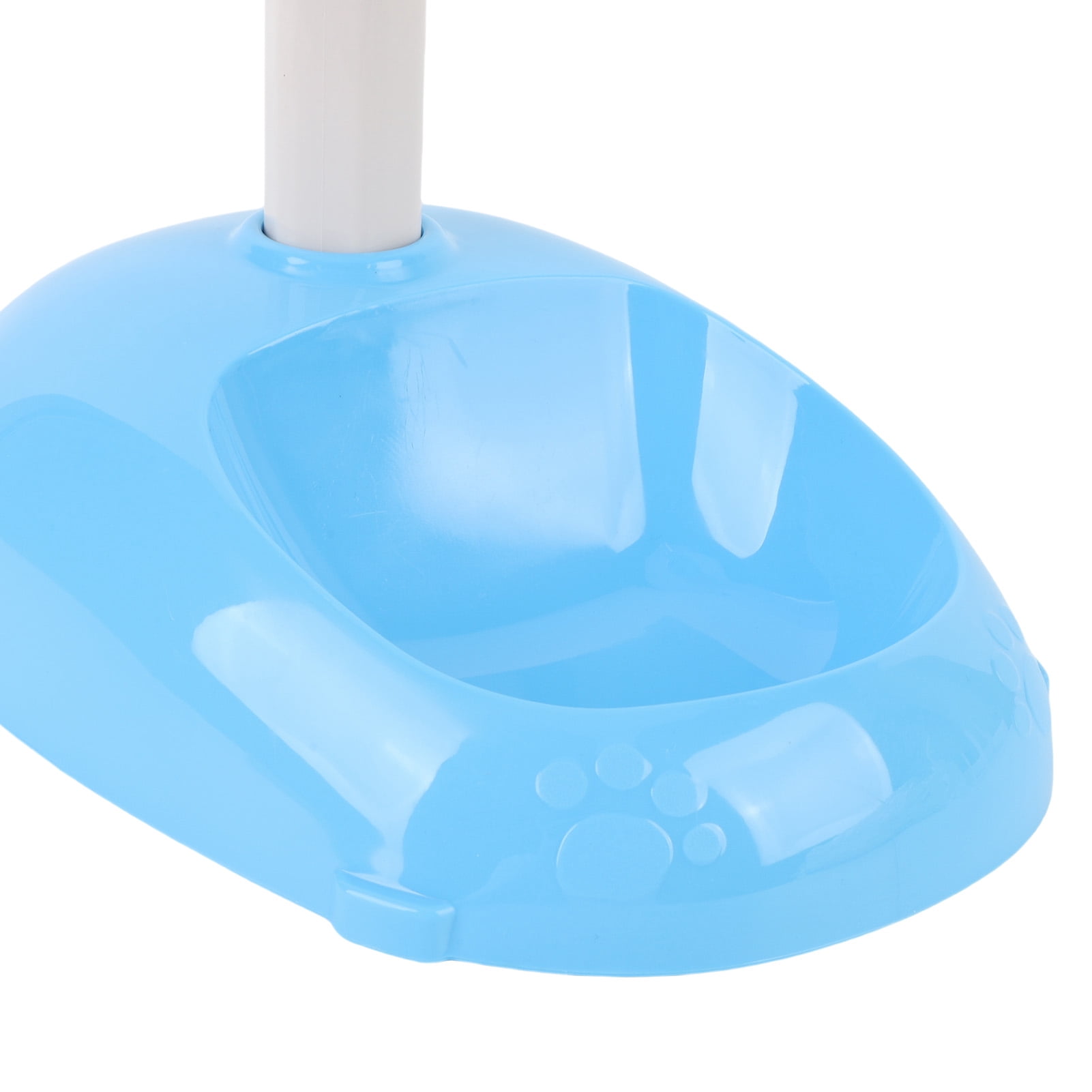 LAZIOEGR Pet Standing Water Dispenser, Height Adjustable 500ml (16.9 oz) Capacity Automatic Feeder for Puppy & Cat, Leakproof Removable Tank Design in Blue