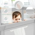 thumbnail image 4 of Gymax Extra Large Baby Playpen Safety Baby Play Yard w/ 50 Ocean Balls & 4 Handles Light Grey, 4 of 9