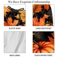 thumbnail image 4 of luoweisi Men's Beach Shorts Quick Dry Swim Trunks with Mesh Lining Maple Leaf Pumpkin M, 4 of 5
