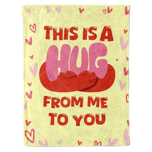 HiiKaa Get Well Gifts for Women/Men After Surgery,Sympathy Gift,Feel Better/Get Well Soon Gifts for Women,Surgery Recovery Gifts for Men,This is Hug from Me to You Blanket 50"x60"
