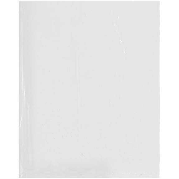 Plymor 8" x 10" (Pack of 500), 6 Mil Flat Open Clear Plastic Poly Bags