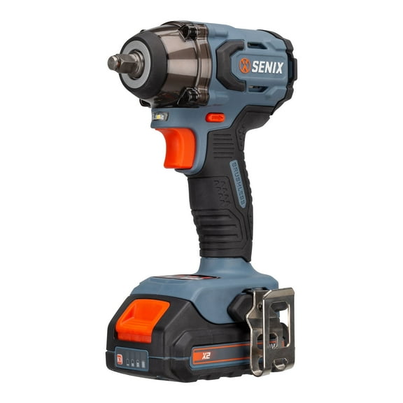 SENIX 20 Volt Max* Brushless 3/8" Impact Wrench (245 ft lbs) w/ 2.0Ah Battery & Charger, PDWX2-M11