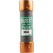 Bussmann NON-40 40 Amp One-Time Cartridge Fuse Non-Current Limiting Class K5, 250V UL Listed