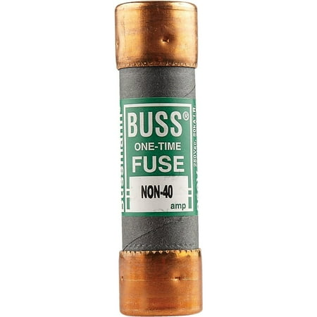 Bussmann NON-40 40 Amp One-Time Cartridge Fuse Non-Current Limiting Class K5, 250V UL Listed
