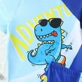 thumbnail image 6 of AWZXDE Boys Dinosaur Swim Set Three Piece UPF 50+ Swimwear With Cartoon Skateboard Print and Matching Cap, 6 of 9