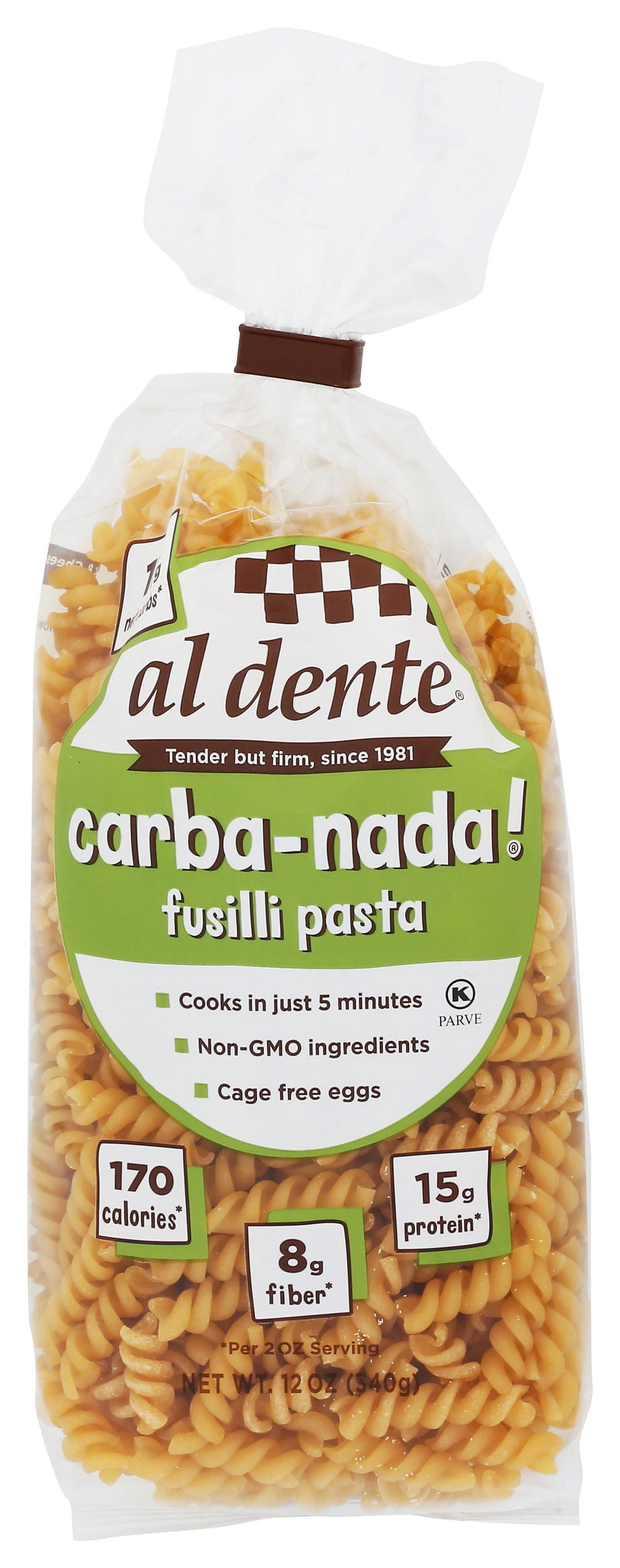 Al Dente Carba-Nada Roasted Garlic Fettuccine – 10 Oz Packs (6 Pack), Cage-Free Eggs, Non-GMO - View #2
